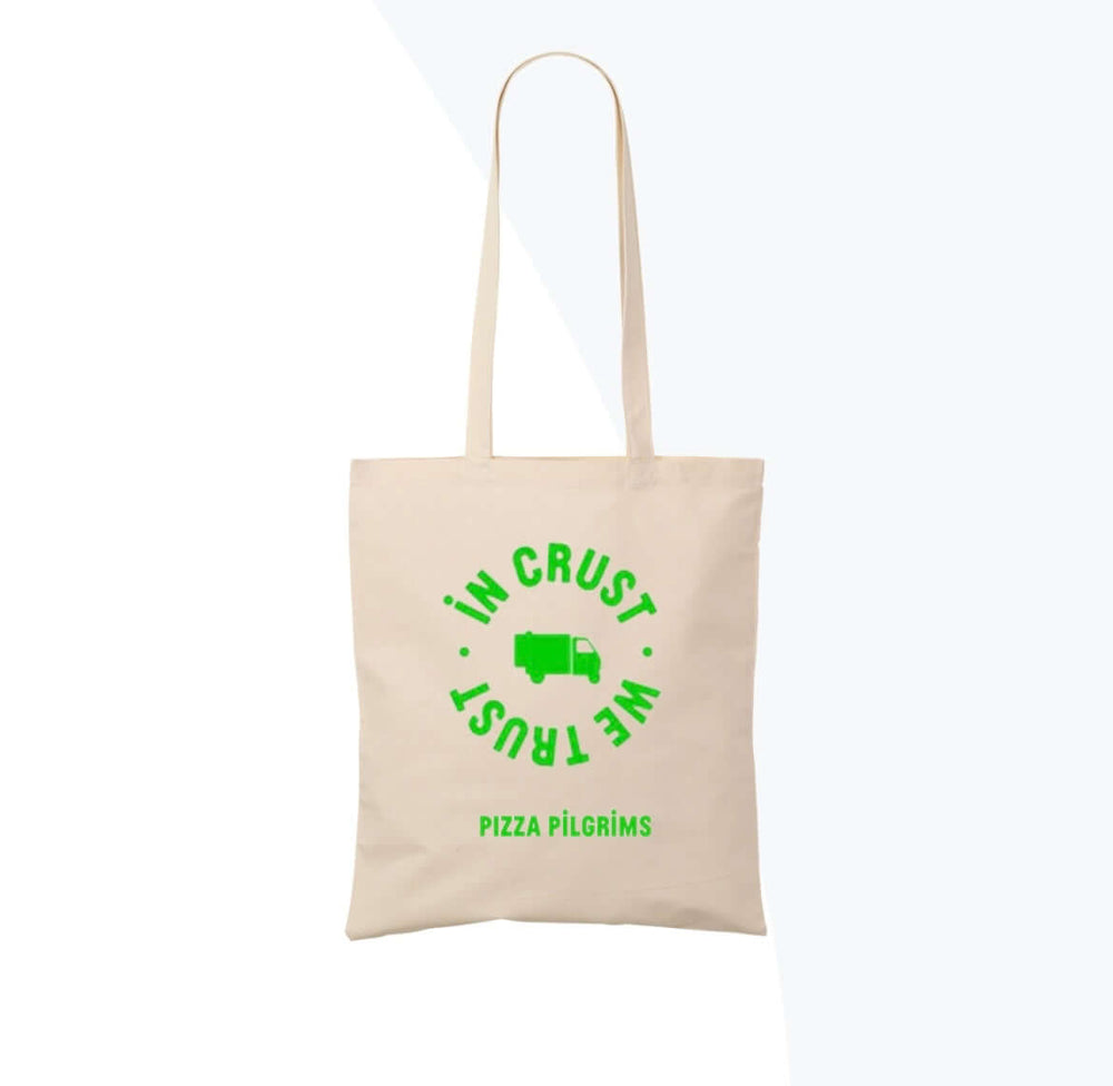 IN CRUST WE TRUST TOTE BAG